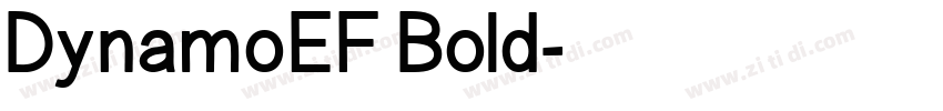 DynamoEF Bold字体转换